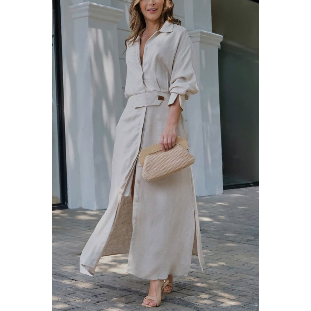 Béatrice | Robe chemise fluide