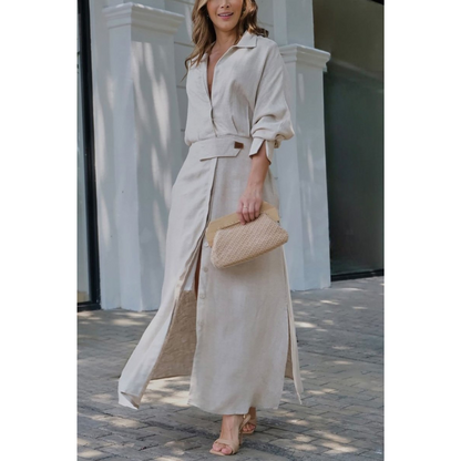 Béatrice | Robe chemise fluide