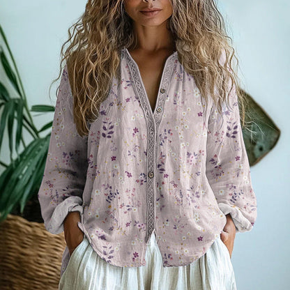 Fleur | Blouse Fluide à Motifs Botaniques