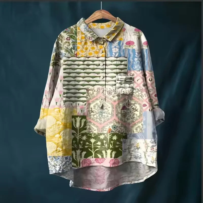 Amélie | Chemise légère aux motifs colorés