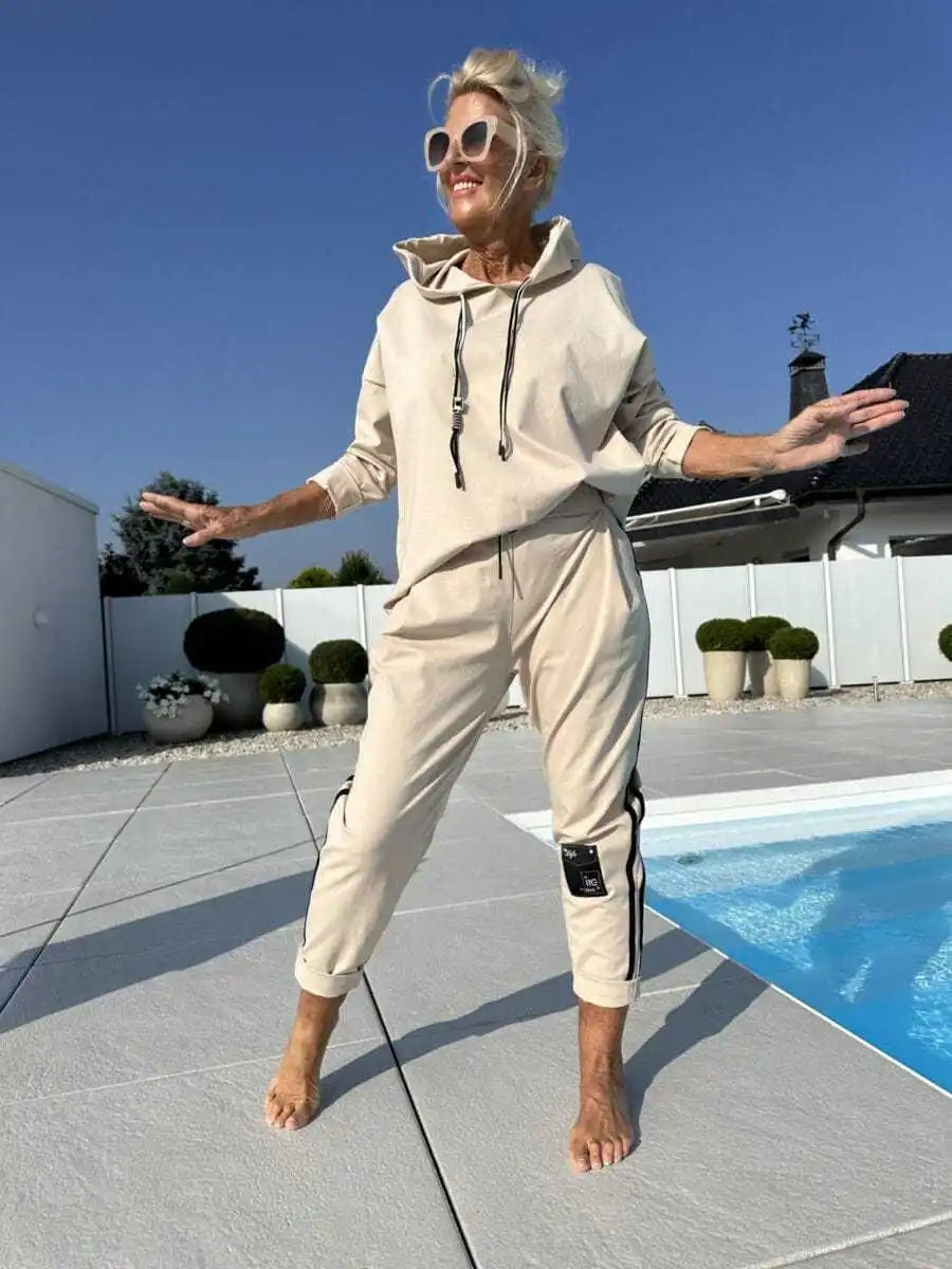 Eugénie | Ensemble détente à capuche deux pièces