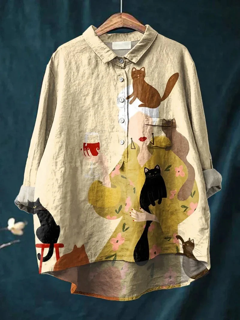 Amélie | Chemise légère aux motifs colorés