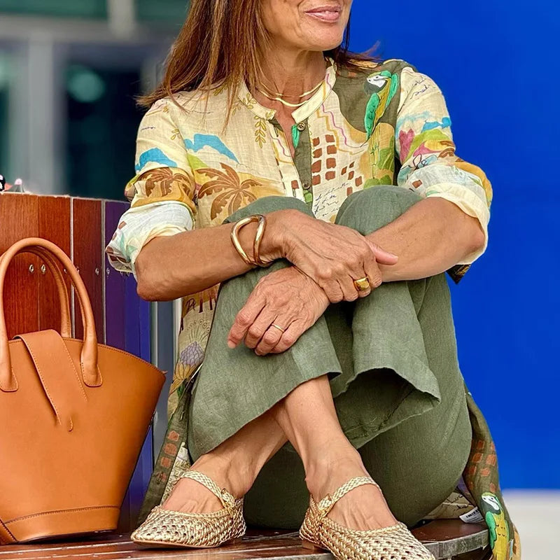 Lilou | Robe fluide à imprimé flatteur