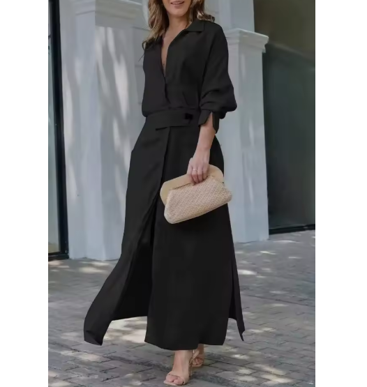 Béatrice | Robe chemise fluide
