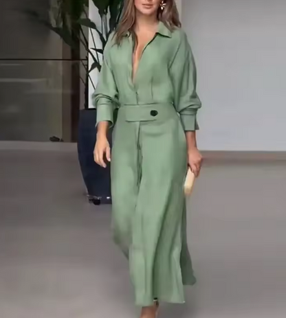 Béatrice | Robe chemise fluide