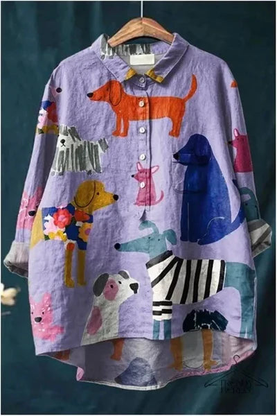 Amélie | Chemise légère aux motifs colorés