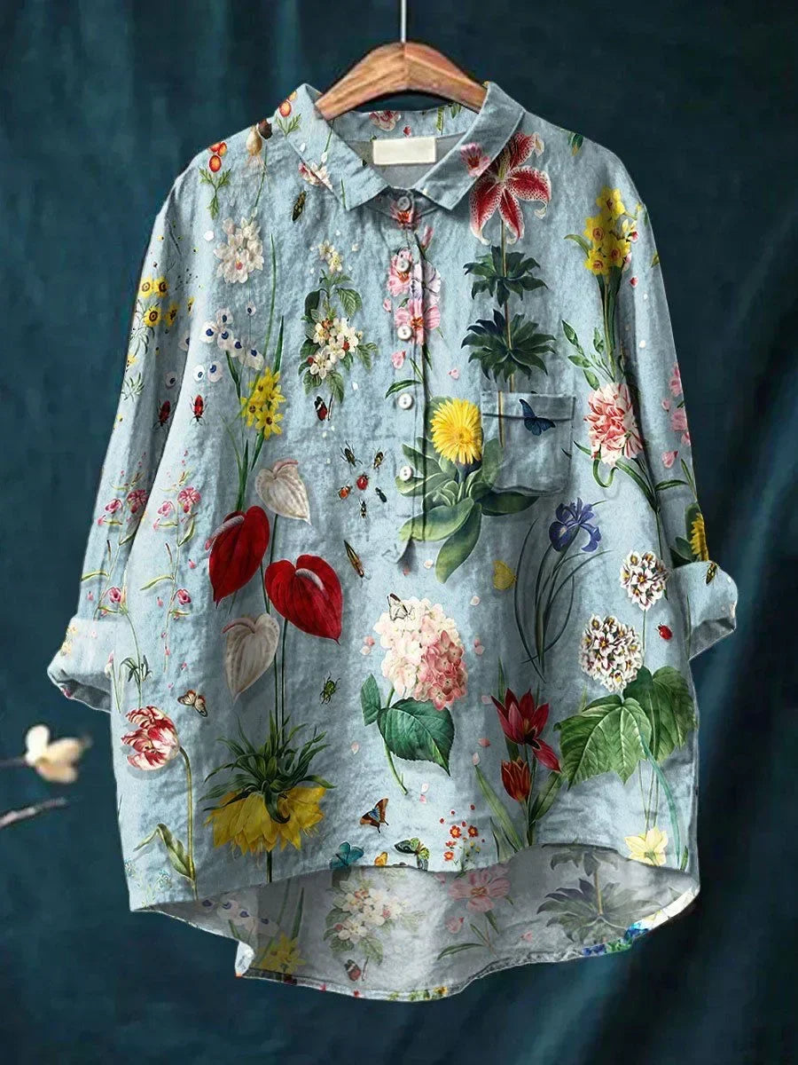 Amélie | Chemise légère aux motifs colorés