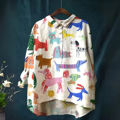 Amélie | Chemise légère aux motifs colorés