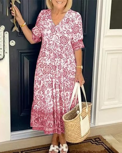 Sylvie | Robe midi fluide élégante