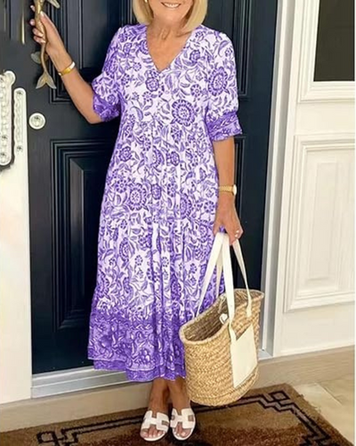 Sylvie | Robe midi fluide élégante
