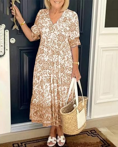 Sylvie | Robe midi fluide élégante