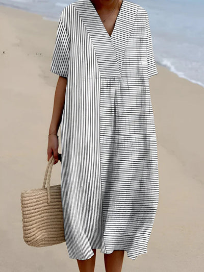 Laurine | Robe oversize à imprimé artistique