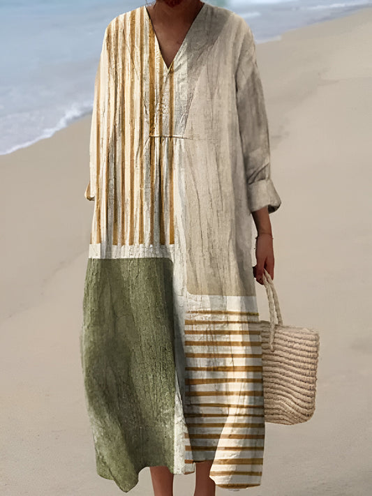 Laurine | Robe oversize à imprimé artistique