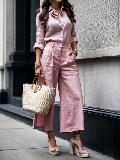 Véronique | Ensemble palazzo fluide et chic