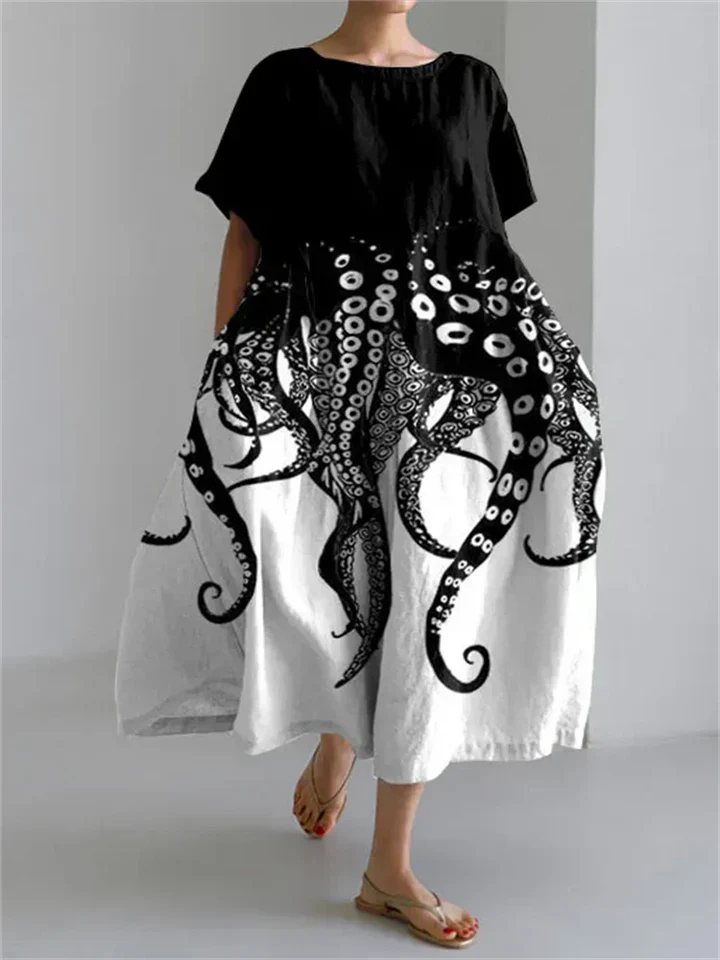 Ariane | Robe longue florale légère pour l'été