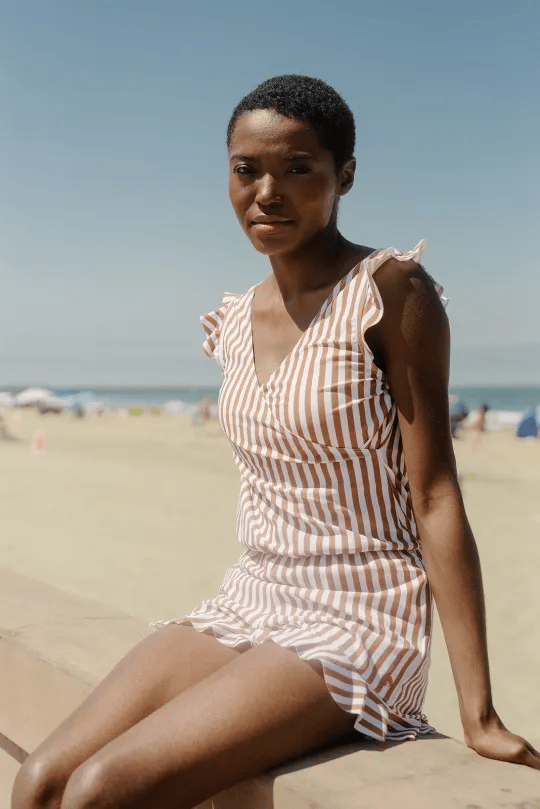 Isabelle | Maillot de bain plissé avec maintien poitrine