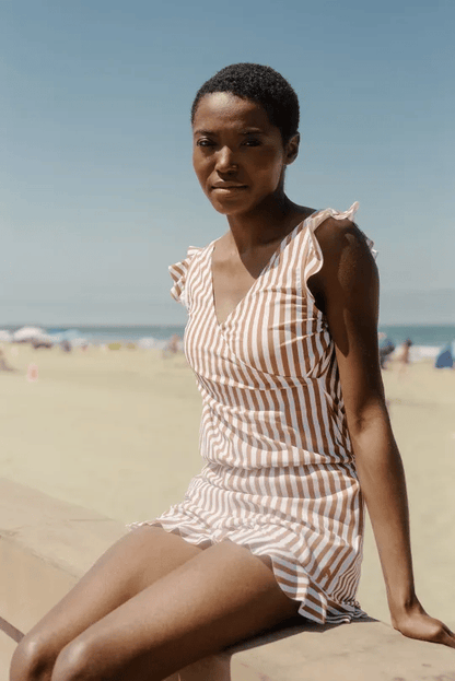 Isabelle | Maillot de bain plissé avec maintien poitrine