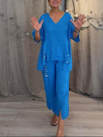 Coralie | Ensemble d’été deux pièces – fluide, flatteur et féminin