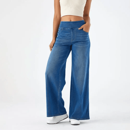 Élise | Pantalon taille haute extensible