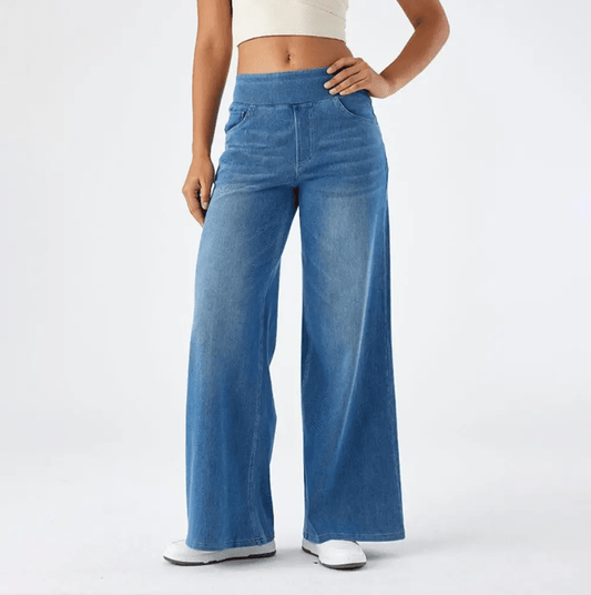 Élise | Pantalon taille haute extensible