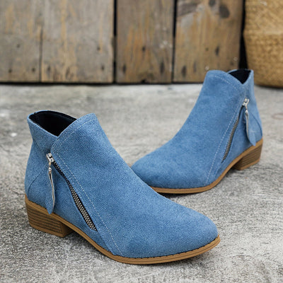 Ivonne | Bottines décontractées avec fermeture éclair latérale