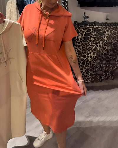 Sandrine | Robe sweat à capuche