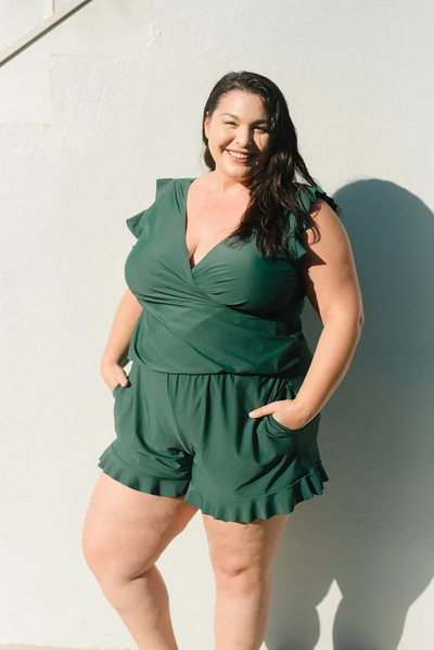 Isabelle | Maillot de bain plissé avec maintien poitrine