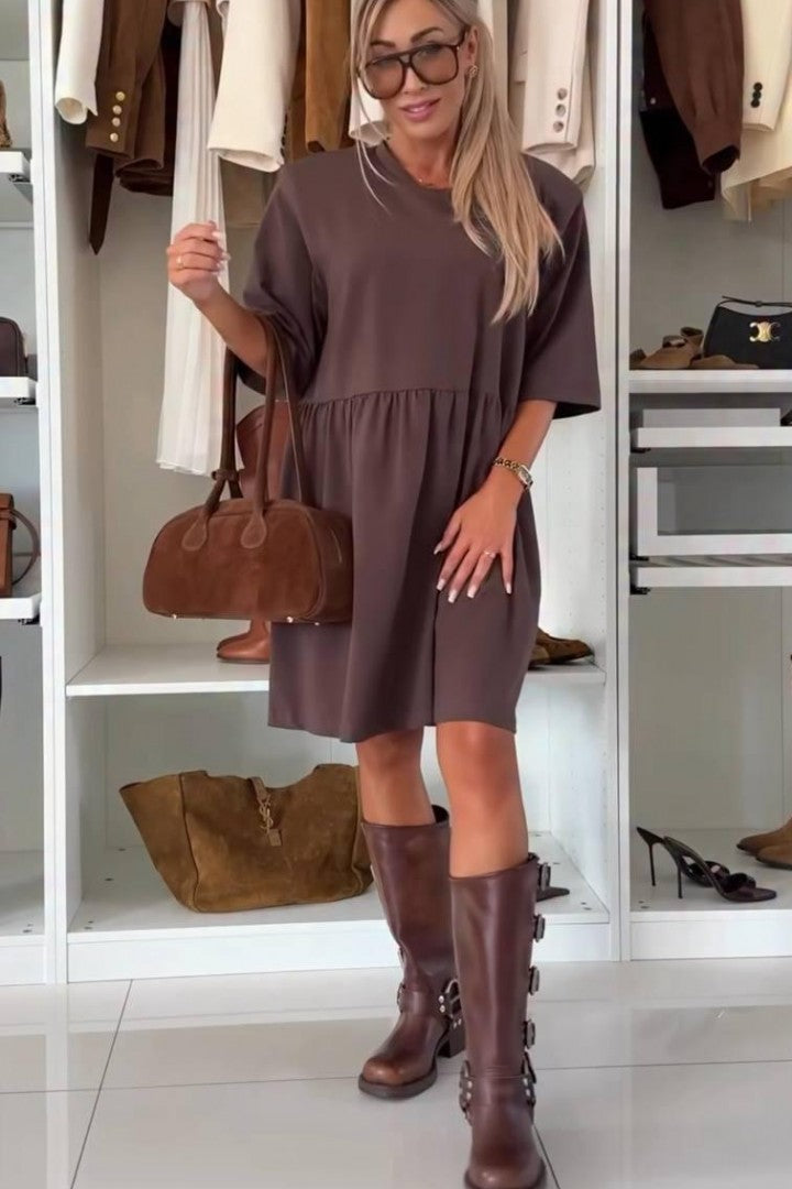 Lorraine | Mini-robe à smocks ample