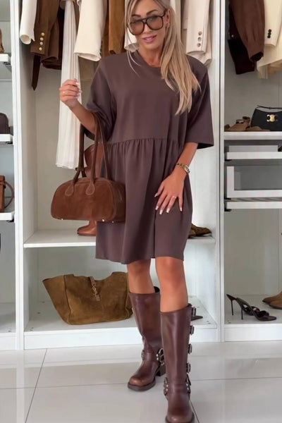Lorraine | Mini-robe à smocks ample