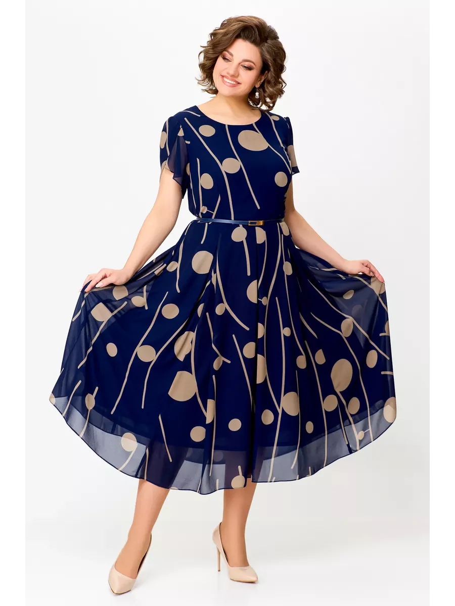 Anouk | Robe midi fluide en mousseline élégante