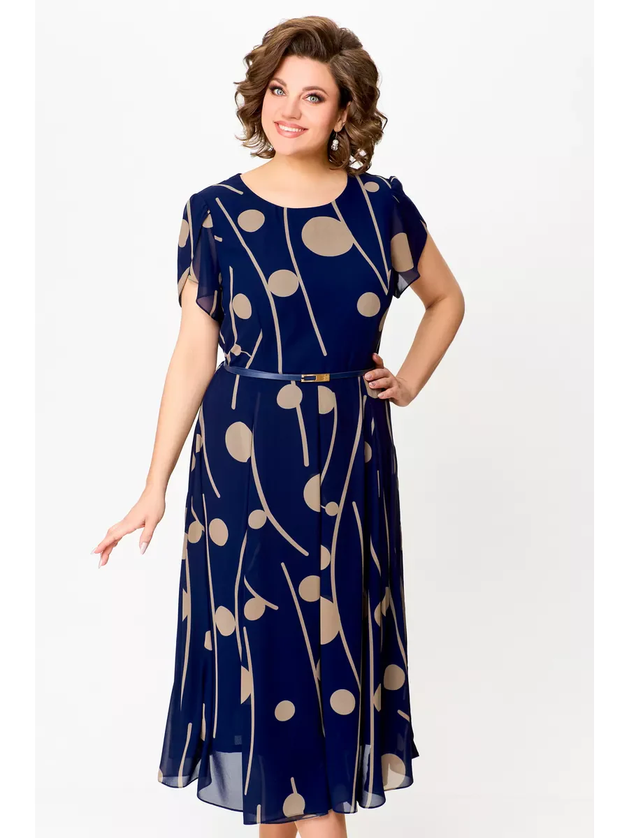 Anouk | Robe midi fluide en mousseline élégante