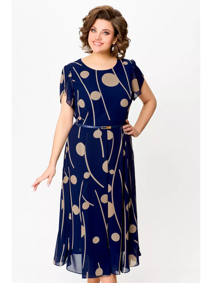 Anouk | Robe midi fluide en mousseline élégante