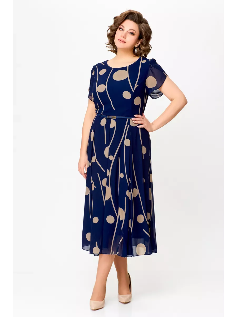 Anouk | Robe midi fluide en mousseline élégante