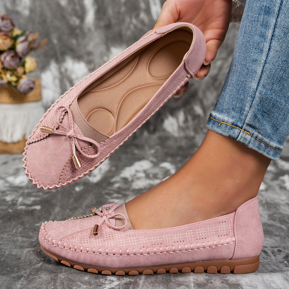 Emeline | Mocassins souples avec nœud noué