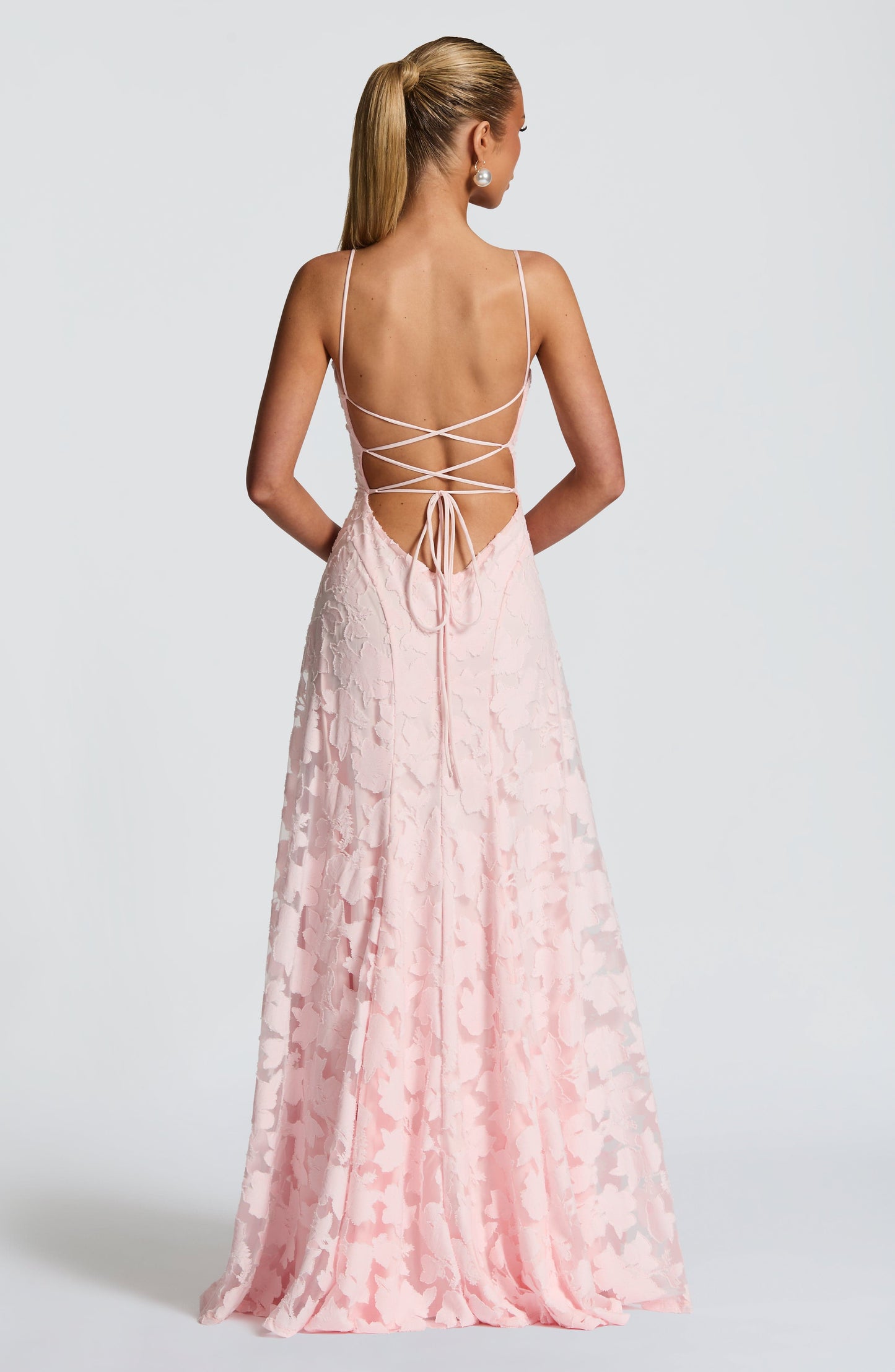 Valentine | Robe maxi à corset en dentelle