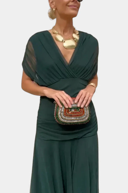 Althéa | Robe midi en tulle à encolure en V