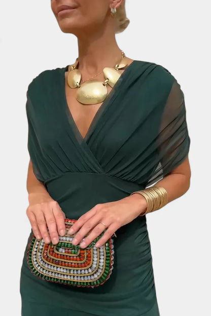 Althéa | Robe midi en tulle à encolure en V