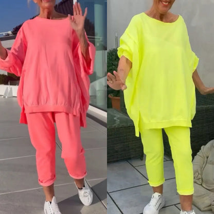 Sabine | Tenue détente avec pull et pantalon raccourci