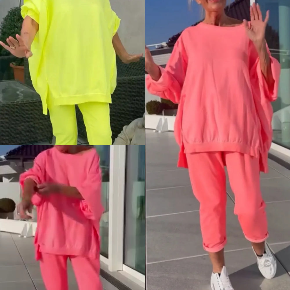 Sabine | Tenue détente avec pull et pantalon raccourci