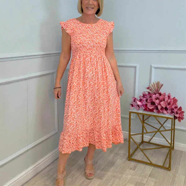 Édith | Robe fleurie fluide qui flatte la silhouette