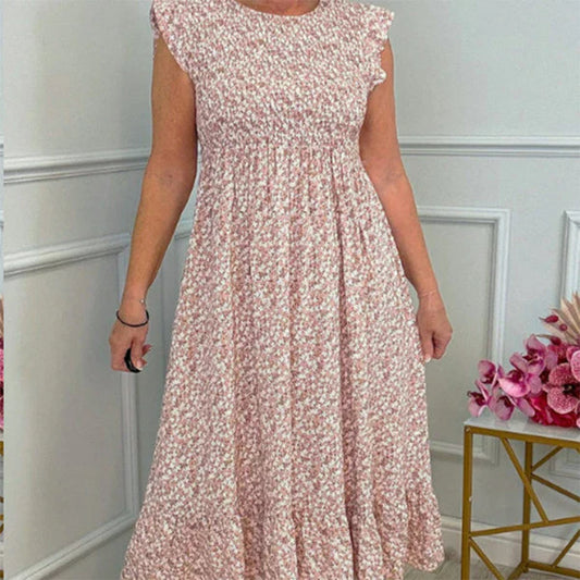 Édith | Robe fleurie fluide qui flatte la silhouette