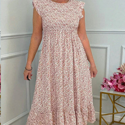 Édith | Robe fleurie fluide qui flatte la silhouette