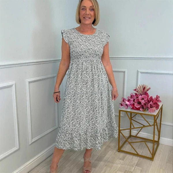 Édith | Robe fleurie fluide qui flatte la silhouette