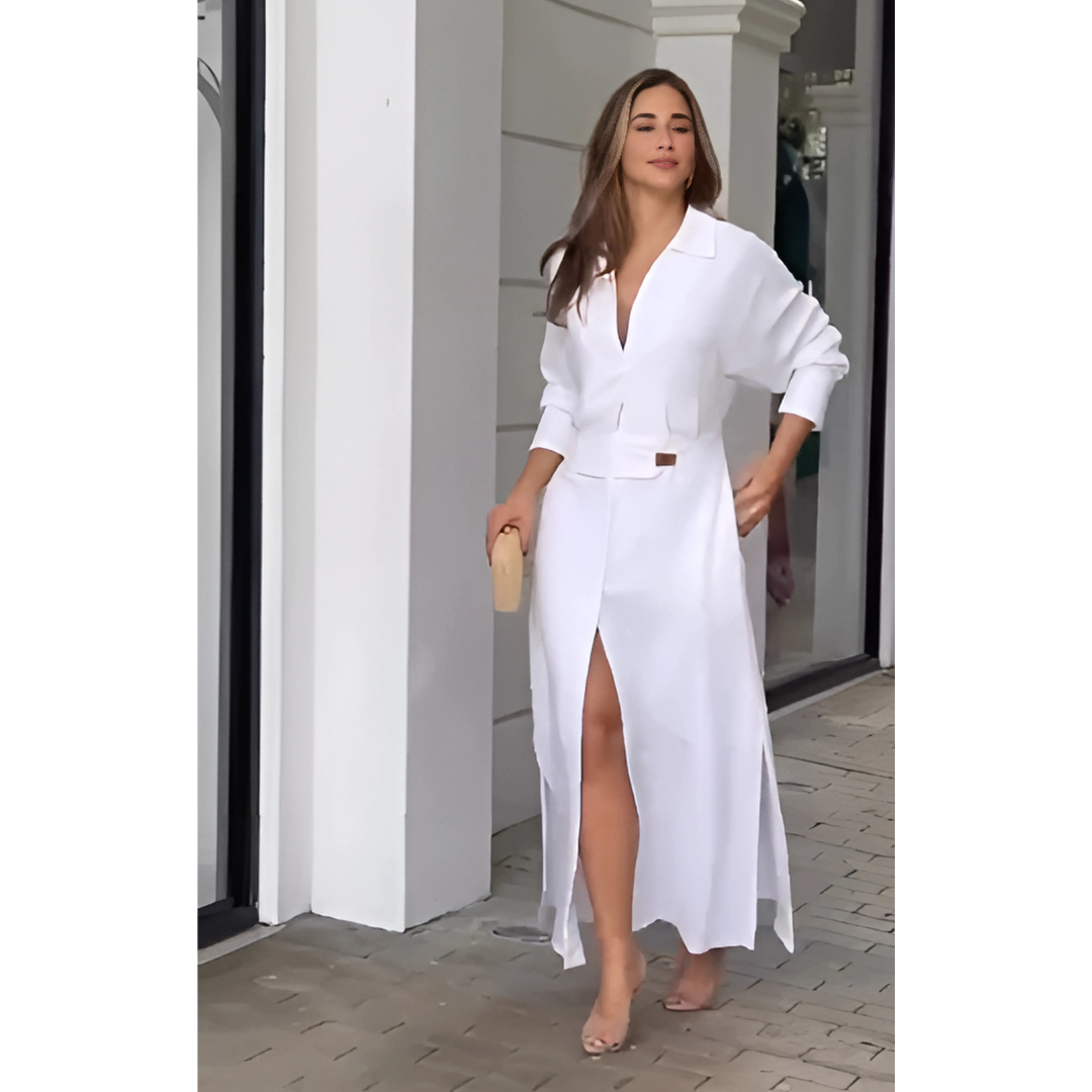 Béatrice | Robe chemise fluide